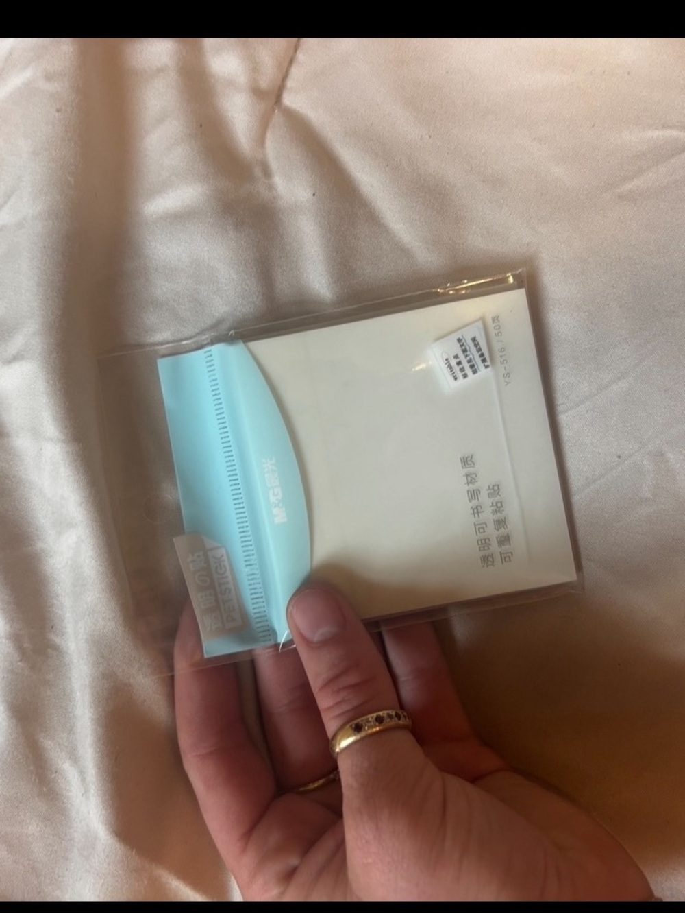 Clear Mini Sticky Note Dispenser with Tabs